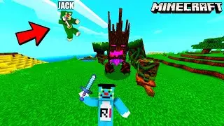 Minecraft | The Terror Of Big Jungle Creature | With Oggy And Jack | Rock Indian Gamer |