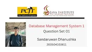 Data Base Task 1 |Create a Database Using Heidi SQL | 1st Year |Java Institute |Sandaruwan Dhanushka