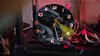 3D printed Dragon clock with LED lighting