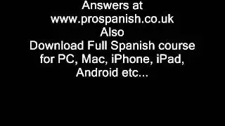 Learn Spanish Course Level 1.1 Listening Exercise.wmv