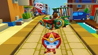 Talking Tom Hero Dash: Future of Power-Ups | Ladybug Angela vs Fairr arrow Angela Boss Fight Mission