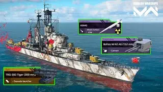 BAP Almirante Grau - With ASN4G & TRG-300 🔥 no need battleship ☠️- modern warships 