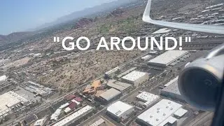 TOO FAST &mdash; GO AROUND! &ndash; Landing Phoenix, AZ &ndash; American Airlines A321-231 &ndash; N906AA