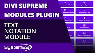 Divi Theme Supreme Modules Plugin Text Notation Module 👍