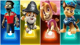 RYDER EXE 🆚 RUBBLE 🆚 SKYE 🆚 CHASE || PAW Patrol 🎶 Tiles Hop EDM Rush