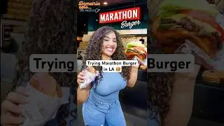 Everything I Ate at Marathon Burger in LA‼️ #la #foodie #shorts #losangeles