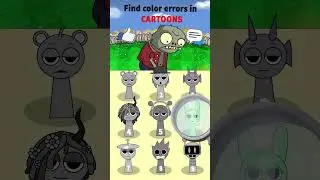 Plants vs Zombies 2 vs INCREDIBOX SPRUNKI DuDiDam But They Are Wrong Color 😅😅😅 #shorts