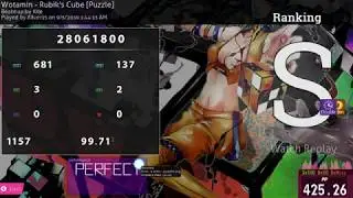 osu! | Xilver15 | Wotamin - Rubik's Cube [Puzzle] +HD,DT 99.71% FC 425pp #1 | 2nd (HD)DT FC!