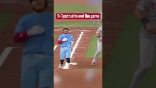 Not your typical game-ending putout 😳