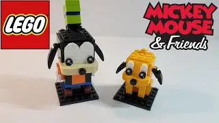 LEGO Brick Headz Disney Mickey Mouse and Friends Pluto and Goofy 40378 214 pcs