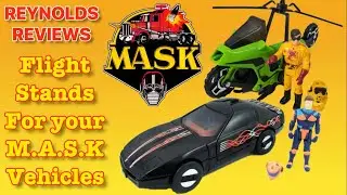 Custom flight stands for MASK vehicles