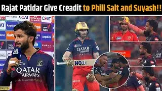 Rajat Patidar Praise Suyash Sharma and Phil Salt Master Plan..!! RCB into The Final After 9 Years 🔥