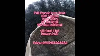 Afro Black Men Toupee Full French Lace Base 6mm African American Kinky Curls Human Hair Replacement