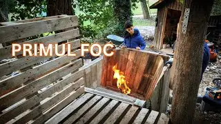 Am făcut foc în ciubărul din paleți 🔥