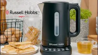 Your Cuppa, The Way You Like It. Addison Digital Kettle Matte Black - Russell Hobbs