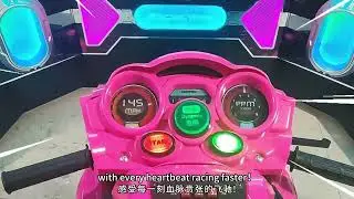 Racing Moto 3 Screen arcade simulator game machine for sale