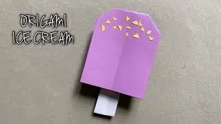 Origami Ice Cream Tutorial | icecream | Origami Popsicle ice | How to Make Paper Popsicle IceCream