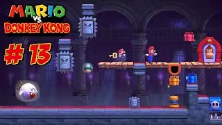 Mario vs. Donkey Kong (Switch) 100% Walkthrough Part 13 World 5+ Spooky House Plus