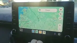 Пример работы без проводного модуля Android auto (AA)
