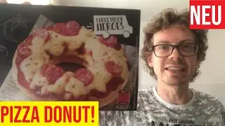 PIZZA DONUT mit SALAMI im Test: Geschmack, Preis, N&auml;hrwerte und wo man die Donuts kaufen kann!