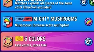 New Match Masters Showdown Mode Mighty Mushrooms