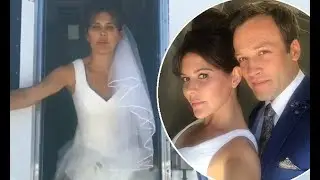 Danielle Bux wows in bridal gown as she films for The Wedding Year