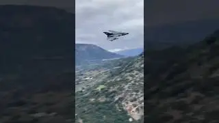 Amazing Italian Air Force Panavia Tornado Low Pass Flyby into the Greek Valley Iniochos 2025