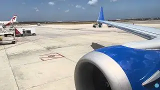 4K | United 737 MAX 9 Pushback & Engine Start from Aruba (AUA) #unitedairlines #enginestart #737max