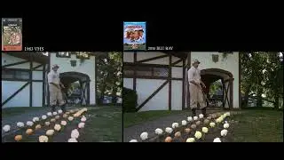 Caddyshack (1980) VHS-BLU Comparison 2