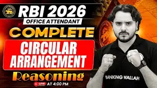 RBI Office Attendant 2026 | Circular Arrangement | RBI Office Attendant Reasoning | by Vidhu Sir