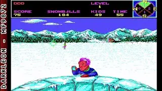 Ski or Die &copy; 1990 Electronic Arts - PC DOS - Gameplay