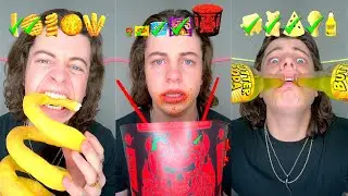Luke Did That Spicy Food Challenge & Mukbang Compilation✔