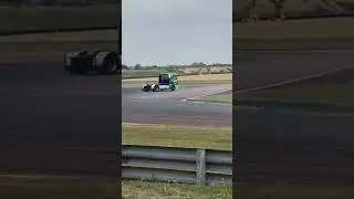 British racing trucks enjoying some drifting at end of race #drifting #thruxton
