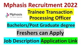 Mphasis Recruitment 2022 | Career at Mphasis | Mphasis jobs | Daily job notifications | new jobs|job
