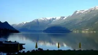 timelapse of Hardangerfjorden from ullensvang hotel