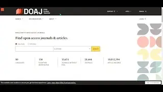 The Directory of Open Access Journals (DOAJ)