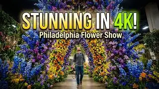 Walking Through the 2025 Philadelphia Flower Show in Stunning 4K 60FPS! 🌷✨