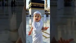Mashallah! Cute Baby Boy Chants 'Labbaik Allahumma Labbaik' 🕋 | Hajj Journey for Kid | Islamic Video