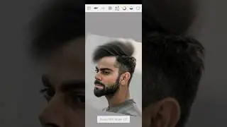 Virat Kohli hier photo editing sketch book 1 click HDR CB background