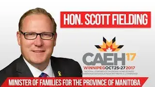 Hon. Scott Fielding Speaking at the Canadian Alliance to End Homelessness Conference in Winnipeg.