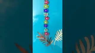 Make a beaded flower chain #shorts #beadflower