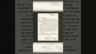 How This Letter Literally Created Israel!! 🤯 #history #israelpalestine #shorts #mnk