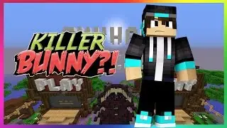 KILLER BUNNY?! (Minecraft SKYWARS!)