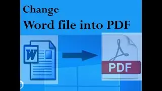 How to save word file as PDF in window 10 pro