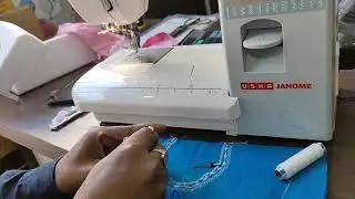 USHA JANOME STITCH MAGIC TWIN NEEDLE DEMO IN ASSAMESE