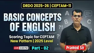 Complete English for DRDO CEPTAM 11 | Day 02 | Basic Concept of English | #drdoceptam11 #ceptam
