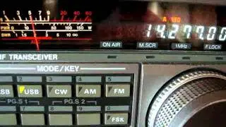 kenwood Ts-440Sat test SSB filter 1.8KHz 2nd IF part1