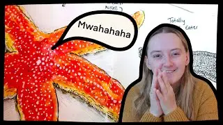 STARFISH ARE EVIL. A Marine Biologist Explains Why! (Scientific Sealife Sketchbook)