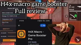 h4x macro game booster pro full review in hindi 💯 #freefire #h4x #viralvideo