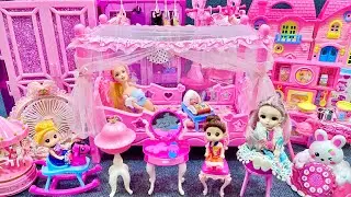 11 Minutes Satisfying with Unboxing Barbie Princess Pink Bedroom,Rock Bed Play Set Review Toys｜ASMR